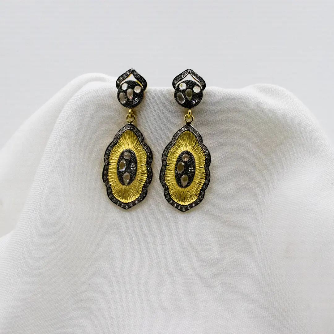 Golden Eclipse Earrings