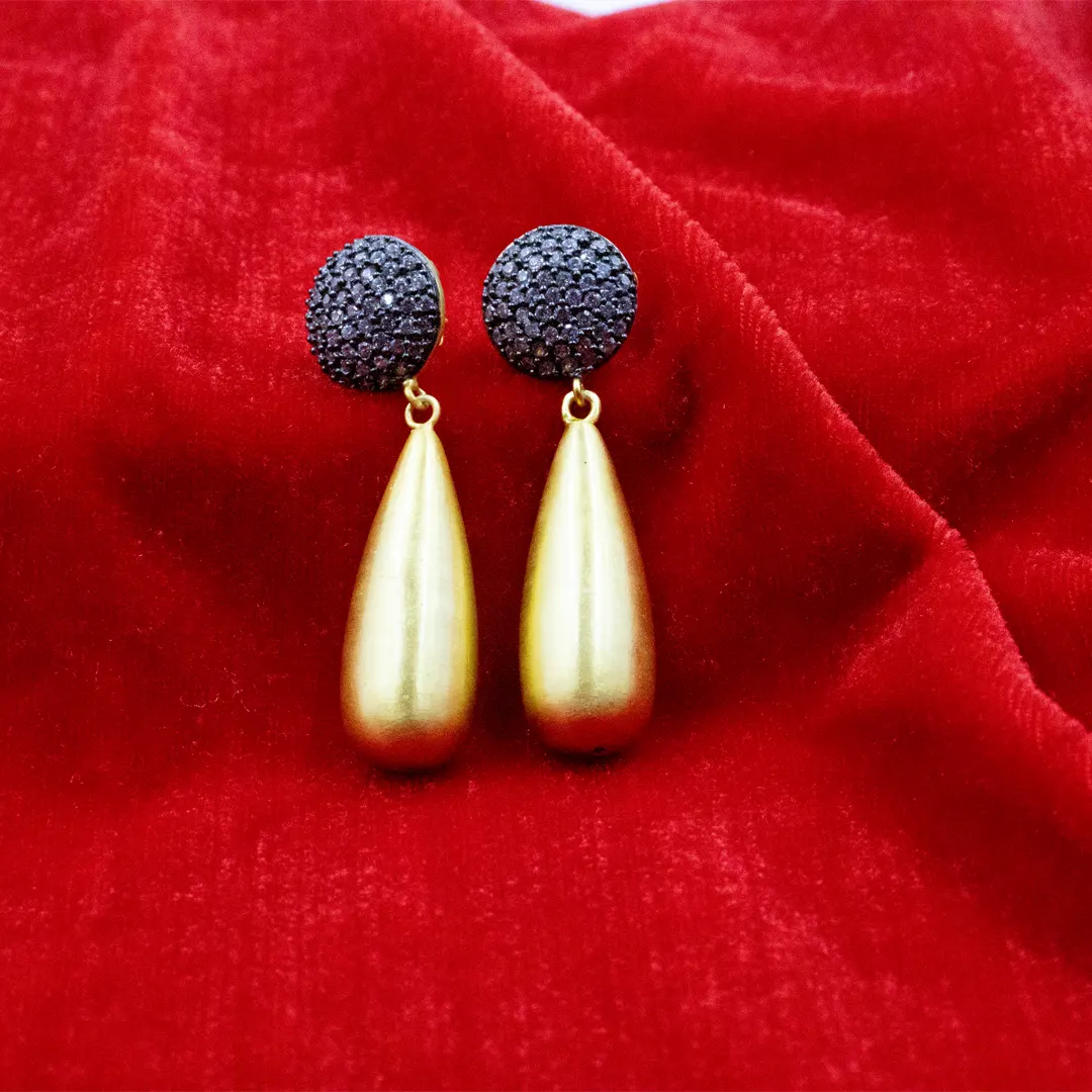 Golden Raindrop Earrings