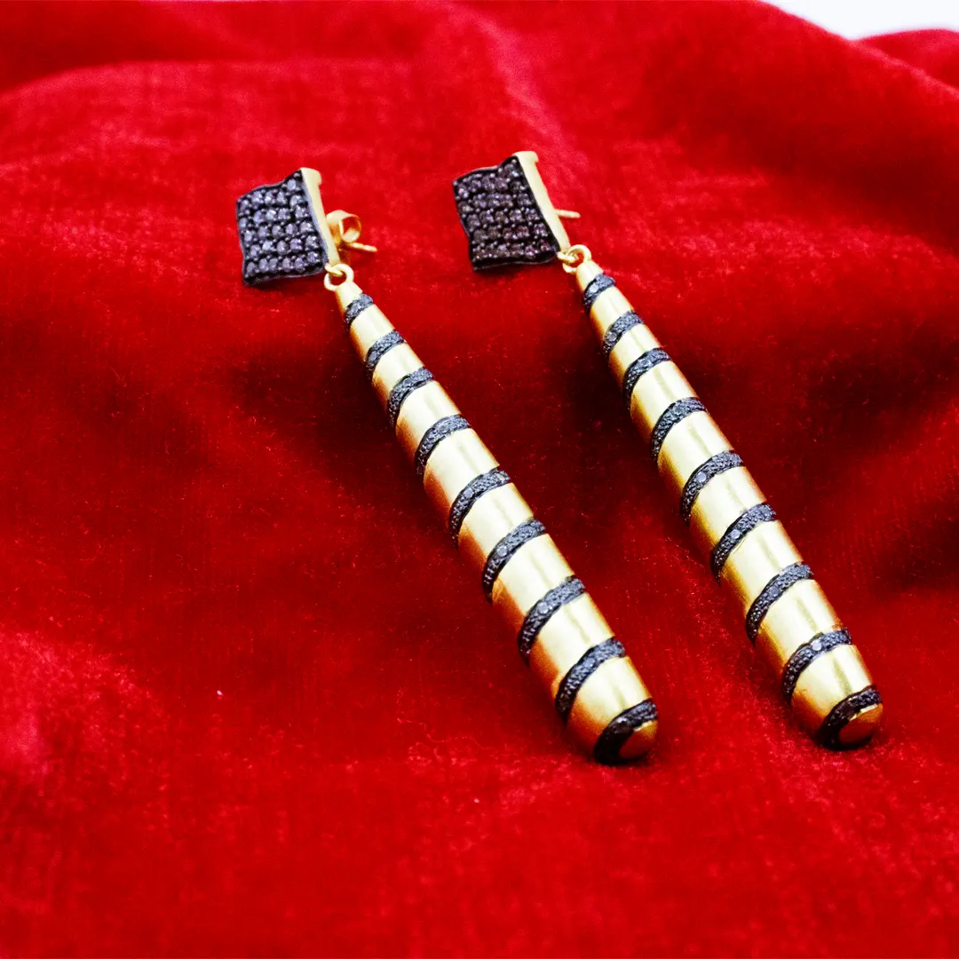 Golden Spiral Earrings