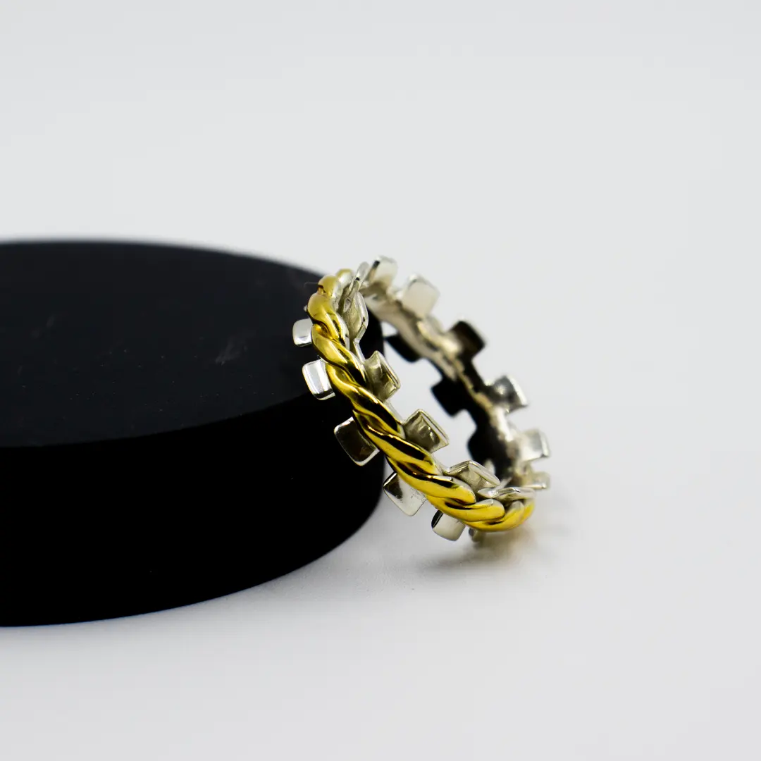 Golden Braid Ring